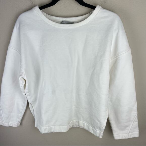 Vince White Split Hem Pullover Sweater Oversized Fit Top Size XS Women - Picture 4 of 10